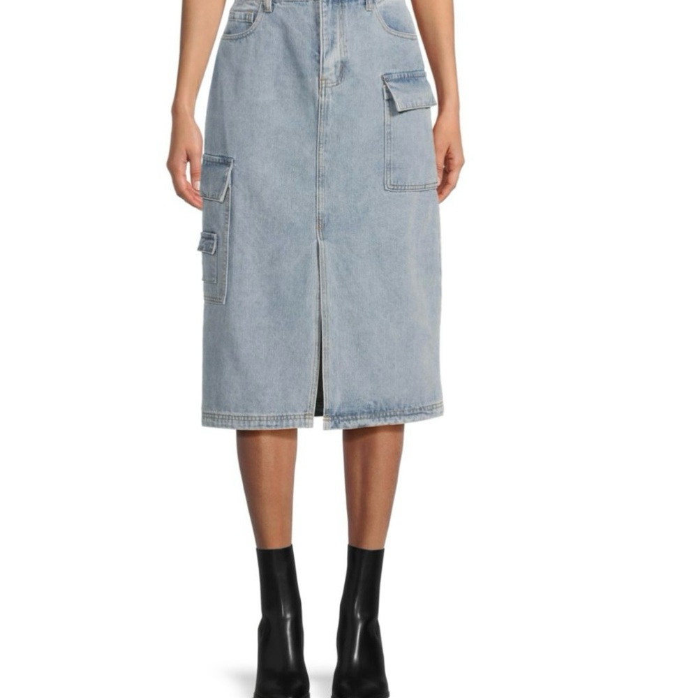 Walter Baker Tally Denim midi skirt